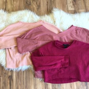 Crop sweaters